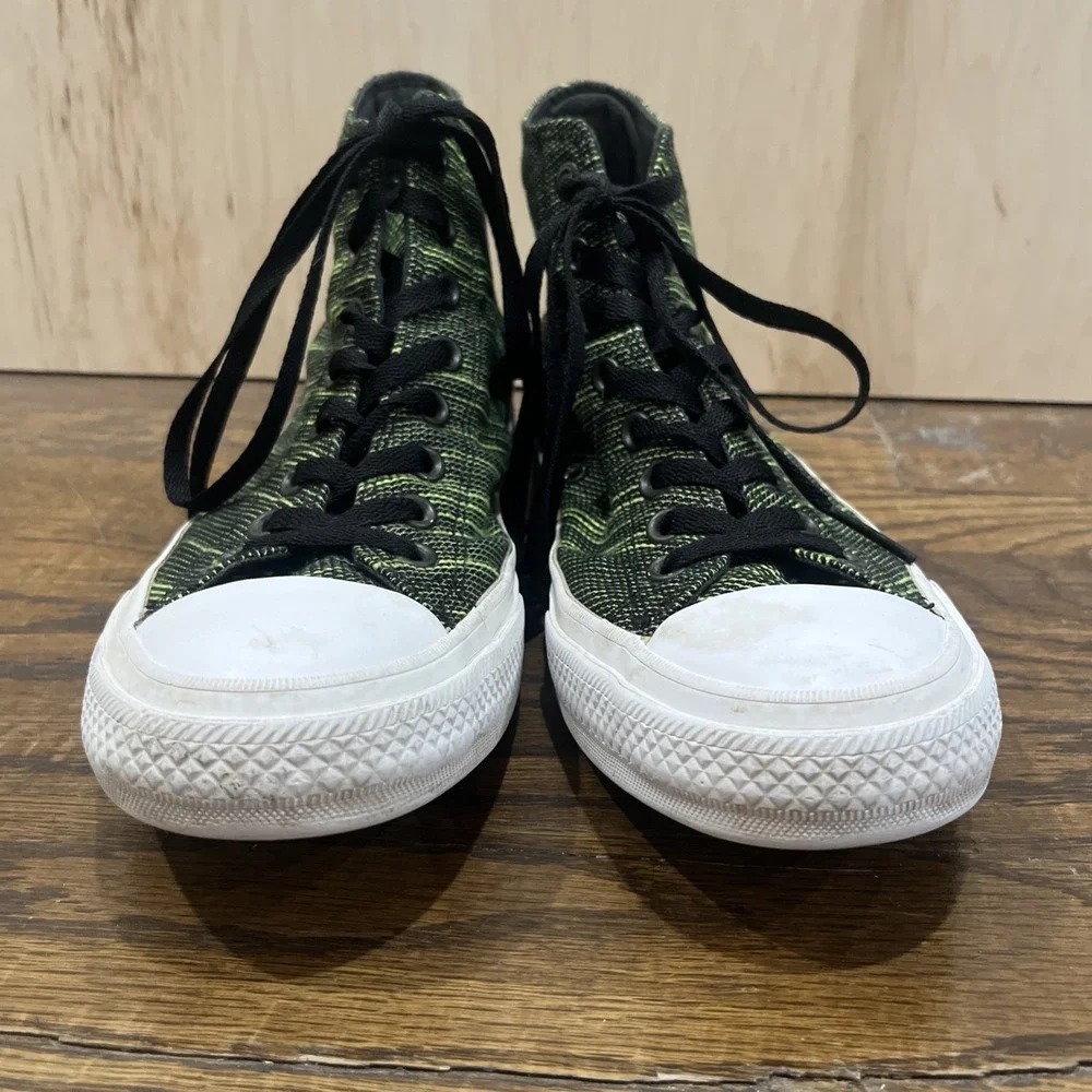 Converse Chuck Taylor II Shoes Mens 9.5, Womens 11.5 Green High Top Sneakers - Picture 4 of 8